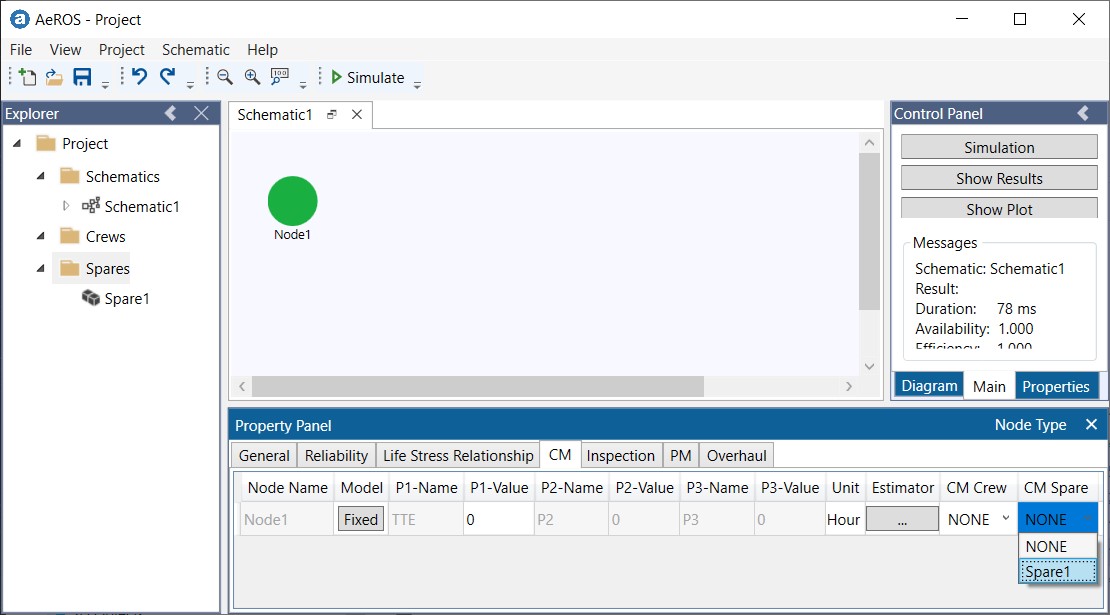 Spare resource assignment